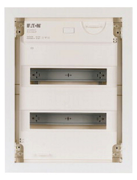 EATON Kleinverteiler, 2-reihig, 24 Module, 10 x 36 x 46,5 cm, Kunststoff, Weiß
