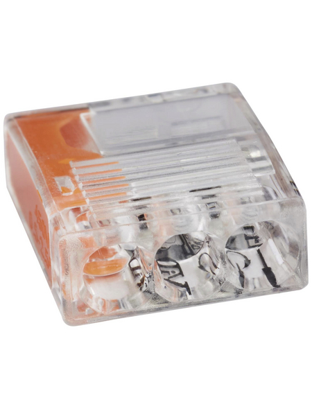 BESTEST Klemme, Compact, Kunststoff, Orange, Kabel von 0,5 bis 2,5 mm²