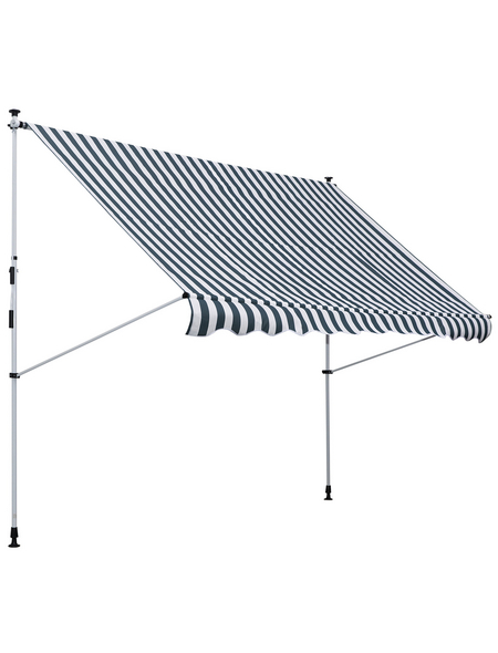 Outsunny Klemmmarkise, BxL: 300 x 150 cm, Aluminium/Stahl/Polyester