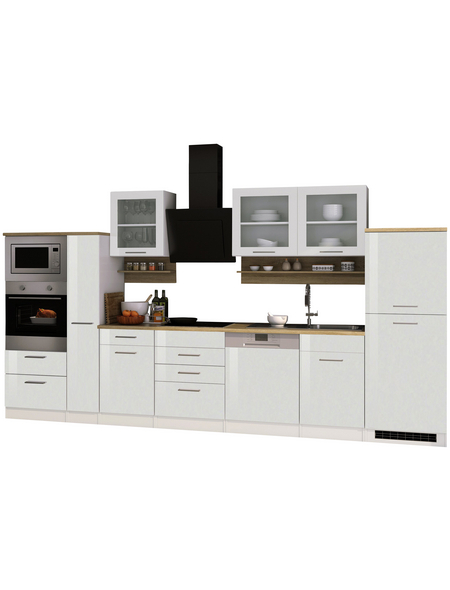 HELD MÖBEL Küchenzeile »Mailand«, mit E-Geräten, Gesamtbreite: 370 cm
