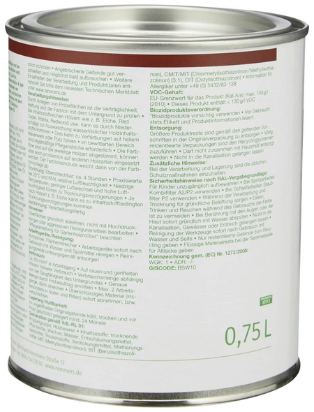 REMMERS Lärchenöl eco 0,75 l REMMERS Lärchenöl eco 0,75 l