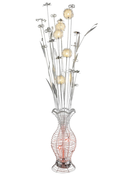 GLOBO LIGHTING LED-Stehleuchte »ANTON« silber-metallic, 6-flammig, H: 148 cm, G4 inkl. Leuchtmittel GLOBO LIGHTING LED-Stehleuchte »ANTON« silber-metallic, 6-flammig, H: 148 cm, G4 inkl. Leuchtmittel