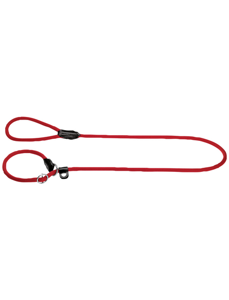 HUNTER Leine mit integrierter Halsung, Retriever-Leine Freestyle, 1,0/170 cm, Polyamid (PA) | Nylon, Rot