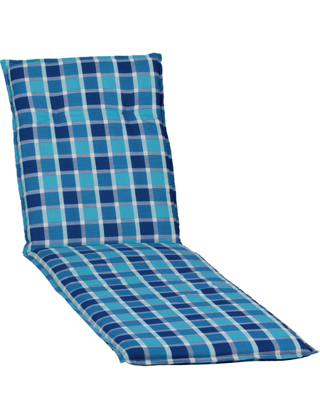 BEO Liegenauflage »Barcelona«, blau, Vierecke, BxL: 60 x 193 cm ...