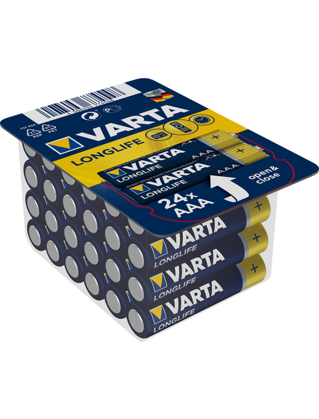 VARTA Longlife AAA Batterien, Varta Longlife, AAA, 1,5 V