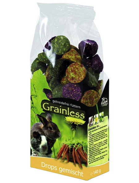 JR FARM Nagersnack »Grainless Drops«, 140 g