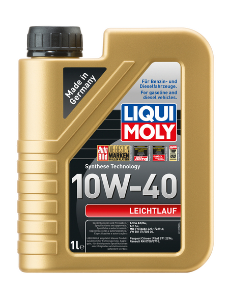 LIQUI MOLY Öl, 1 l, Kanister, Leichtlauf 10W-40