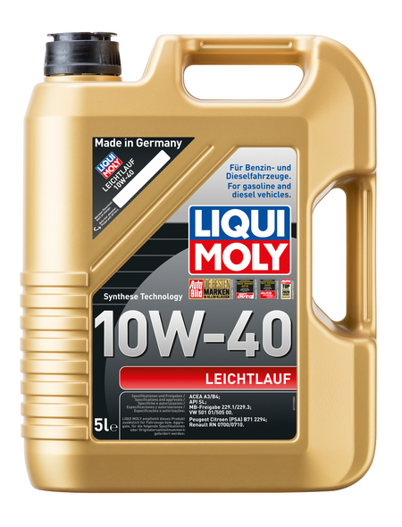 LIQUI MOLY Öl, 5 l, Kanister, Leichtlauf 10W-40