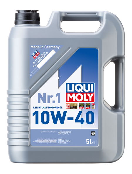 LIQUI MOLY Öl, 5 l, Kanister, Nr.1 Leichtlaufmotorenöl 10W-40
