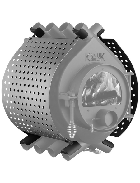 KANUK® Ofenverkleidung für Warmluftofen Kanuk Original 10,3 kW, BxL: 49 x 49 cm, Edelstahl