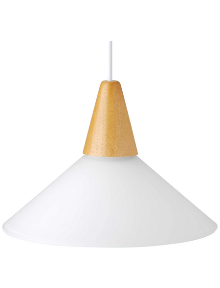 BRILLIANT Pendelleuchte »Pastell«, weiss/buche, 100 W, E27, ohne