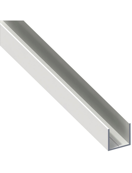 alfer® aluminium Quadrat-U-Profil »Combitech®«, Aluminium, BxHxL: 23,5 mm x 23,5 mm x 1000 mm