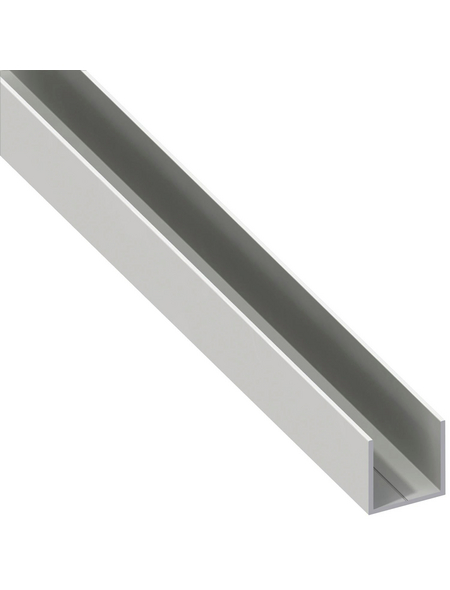alfer® aluminium Quadrat-U-Profil »Combitech®«, Kunststoff, BxHxL: 11,5 mm x 11,5 mm x 1000 mm
