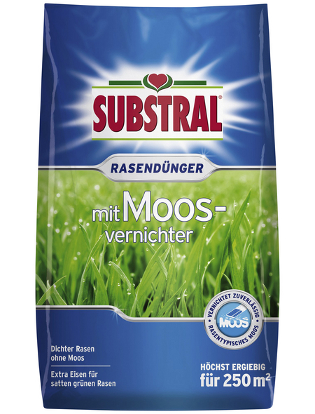 SUBSTRAL® Rasendünger & Moosvernichter, 9 kg, für 250 m²
