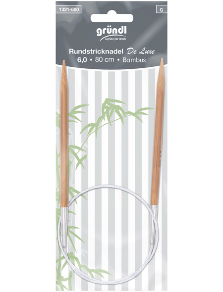 Gründl  Rundstricknadeln, Bambus/Kunststoff