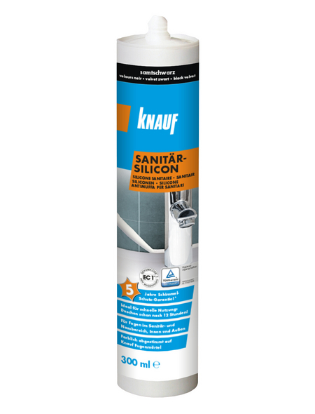KNAUF Sanitär-Silikon, samtschwarz, 0,3 l
