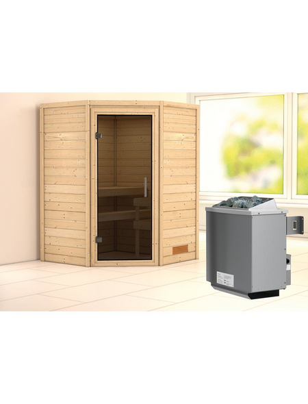 WOODFEELING Sauna »Franka« mit Ofen, integrierte Steuerung WOODFEELING Sauna »Franka« mit Ofen, integrierte Steuerung