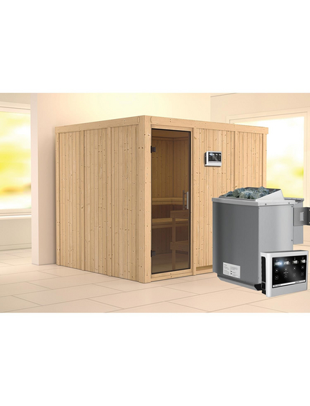 KARIBU Sauna »Jöhvi« mit Ofen, externe Steuerung KARIBU Sauna »Jöhvi« mit Ofen, externe Steuerung