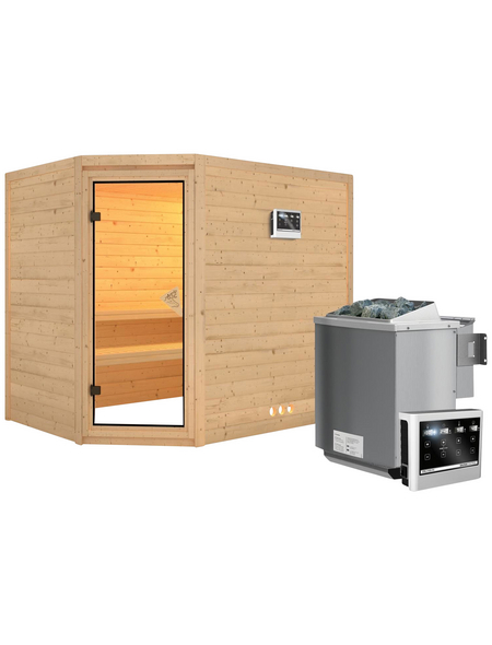 KARIBU Sauna »Kärdla«, mit Ofen, externe Steuerung KARIBU Sauna »Kärdla«, mit Ofen, externe Steuerung