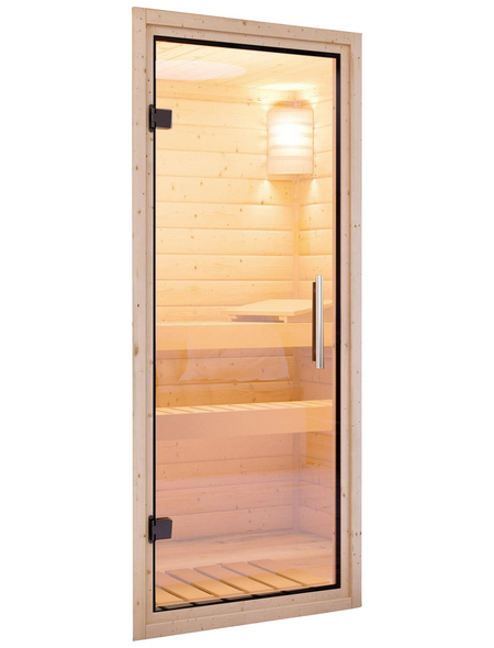 WOODFEELING Sauna »Karla« mit Ofen, externe Steuerung WOODFEELING Sauna »Karla« mit Ofen, externe Steuerung