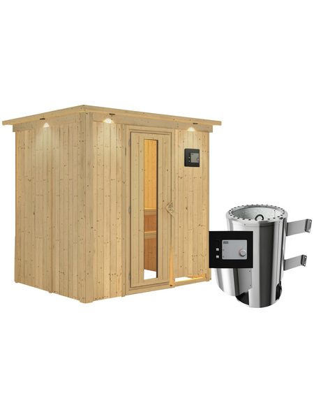 KARIBU Sauna »Kircholm«, mit Ofen, externe Steuerung KARIBU Sauna »Kircholm«, mit Ofen, externe Steuerung