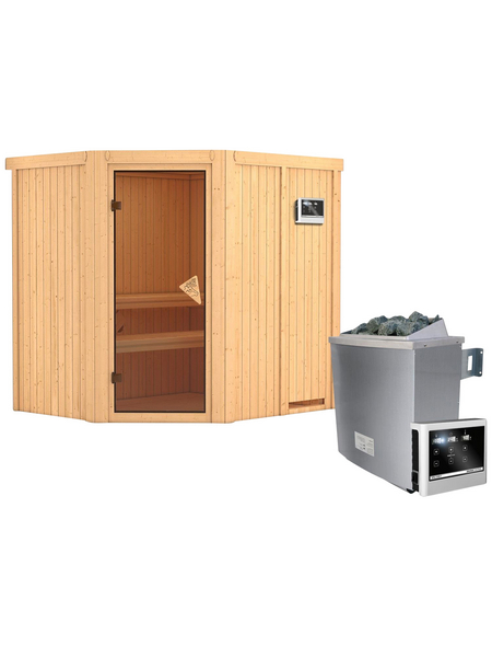 KARIBU Sauna »Maardu« mit Ofen, externe Steuerung KARIBU Sauna »Maardu« mit Ofen, externe Steuerung