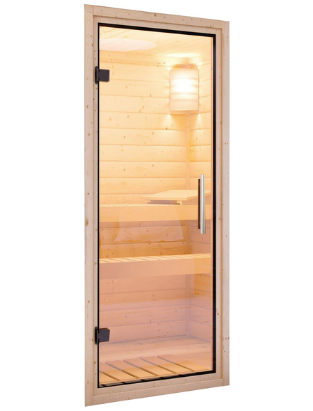 WOODFEELING Sauna »Mia«, mit Ofen, integrierte Steuerung WOODFEELING Sauna »Mia«, mit Ofen, integrierte Steuerung