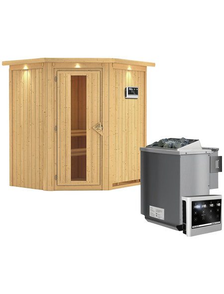 KARIBU Sauna »Narva« mit Ofen, externe Steuerung KARIBU Sauna »Narva« mit Ofen, externe Steuerung