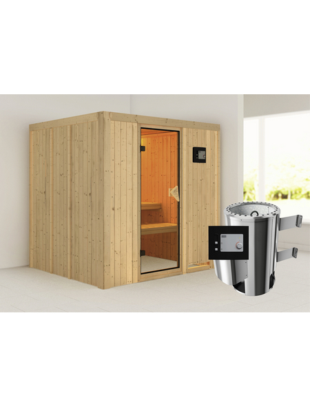 KARIBU Sauna »Olai« mit Ofen, externe Steuerung KARIBU Sauna »Olai« mit Ofen, externe Steuerung