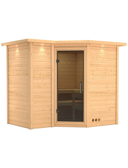 KARIBU Sauna »Riga 2«, BxTxH: 264 x 198 x 212 cm, ohne Saunaofen KARIBU Sauna »Riga 2«, BxTxH: 264 x 198 x 212 cm, ohne Saunaofen