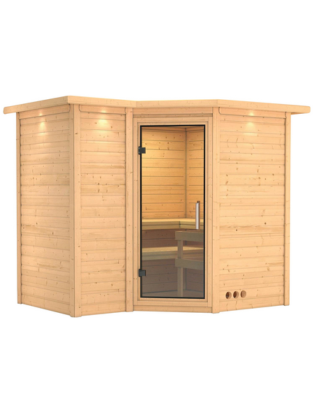 KARIBU Sauna »Riga 2« ohne Ofen KARIBU Sauna »Riga 2« ohne Ofen