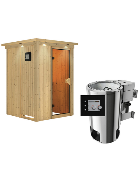 KARIBU Sauna »Rositten«, mit Ofen, externe Steuerung KARIBU Sauna »Rositten«, mit Ofen, externe Steuerung