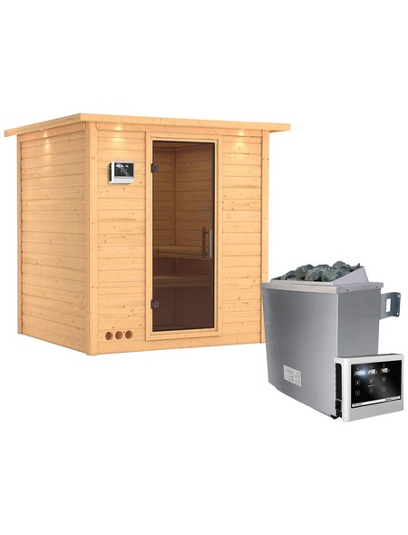 KARIBU Sauna »Sindi«, mit Ofen, externe Steuerung KARIBU Sauna »Sindi«, mit Ofen, externe Steuerung