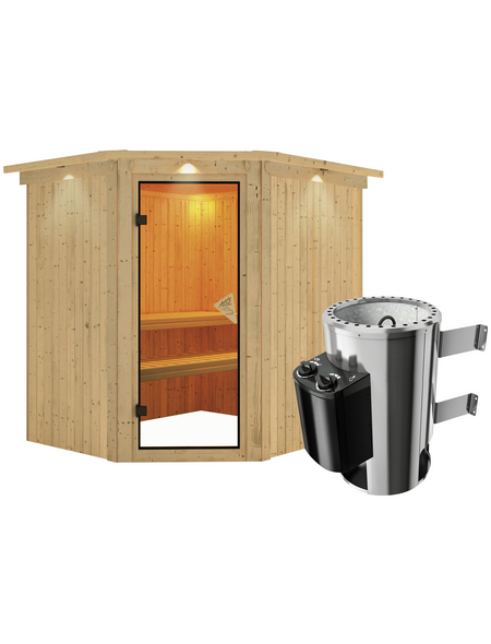 KARIBU Sauna »Talsen«, mit Ofen, integrierte Steuerung KARIBU Sauna »Talsen«, mit Ofen, integrierte Steuerung