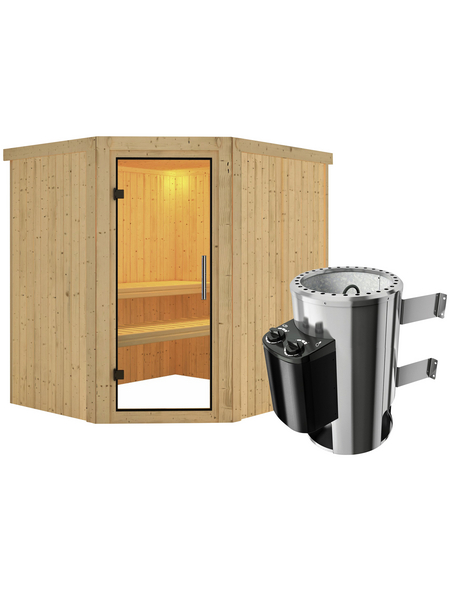 KARIBU Sauna »Talsen« mit Ofen, integrierte Steuerung KARIBU Sauna »Talsen« mit Ofen, integrierte Steuerung