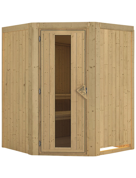 KARIBU Sauna »Tartu« ohne Ofen KARIBU Sauna »Tartu« ohne Ofen