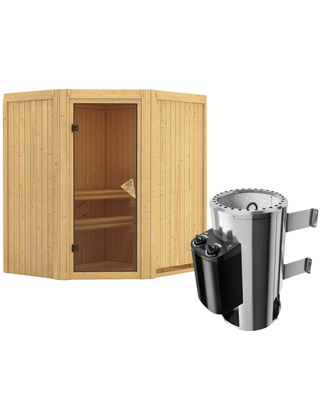 KARIBU Sauna »Tuckum«, mit Ofen, integrierte Steuerung KARIBU Sauna »Tuckum«, mit Ofen, integrierte Steuerung