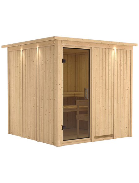KARIBU Sauna »Valga«, für 4 Personen ohne Ofen KARIBU Sauna »Valga«, für 4 Personen ohne Ofen