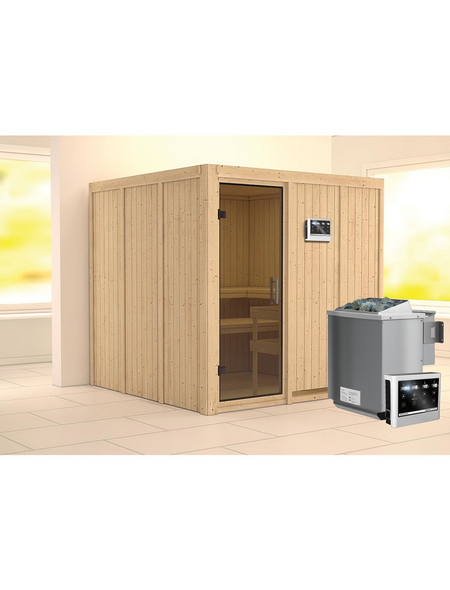 KARIBU Sauna »Valga« mit Ofen, externe Steuerung KARIBU Sauna »Valga« mit Ofen, externe Steuerung