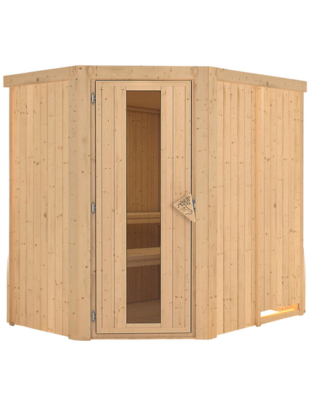 KARIBU Sauna »Vijandi« ohne Ofen KARIBU Sauna »Vijandi« ohne Ofen