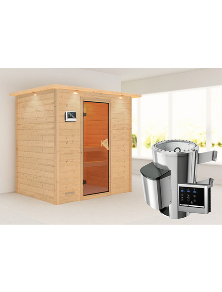KARIBU Sauna »Welonen« mit Ofen, externe Steuerung KARIBU Sauna »Welonen« mit Ofen, externe Steuerung
