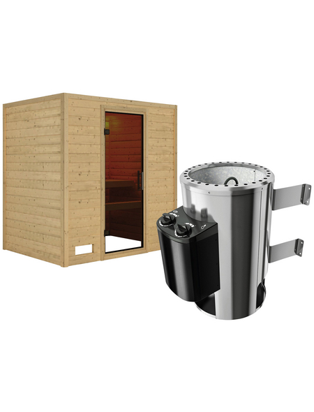 KARIBU Sauna »Welonen«, mit Ofen, integrierte Steuerung KARIBU Sauna »Welonen«, mit Ofen, integrierte Steuerung