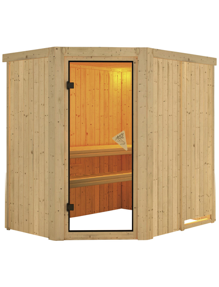 KARIBU Sauna »Wenden«, für 3 Personen ohne Ofen KARIBU Sauna »Wenden«, für 3 Personen ohne Ofen