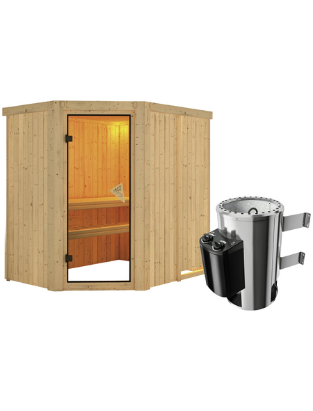 KARIBU Sauna »Wenden«, mit Ofen, integrierte Steuerung KARIBU Sauna »Wenden«, mit Ofen, integrierte Steuerung