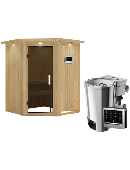 KARIBU Sauna »Wolmar«, mit Ofen, externe Steuerung KARIBU Sauna »Wolmar«, mit Ofen, externe Steuerung