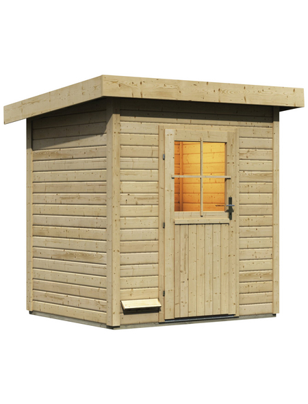 WOODFEELING Saunahaus »Jana«, BxTxH: 196 x 146 x 228 cm, ohne Ofen WOODFEELING Saunahaus »Jana«, BxTxH: 196 x 146 x 228 cm, ohne Ofen
