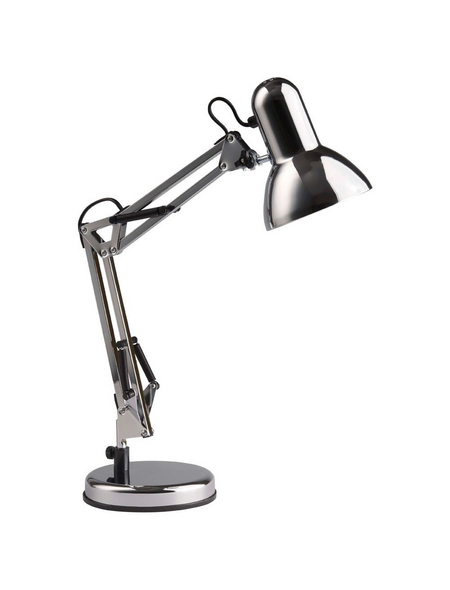 BRILLIANT Schreibtischlampe »Henry« chromfarben mit 28 W, Schirm-Ø x H: 12 x 50 cm, E27 ohne Leuchtmittel BRILLIANT Schreibtischlampe »Henry« chromfarben mit 28 W, Schirm-Ø x H: 12 x 50 cm, E27 ohne Leuchtmittel
