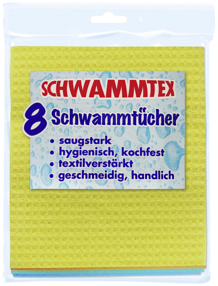 SPONTEX Schwammtuch »Schwammtex «, BxL: 18 x 21 cm, Viskose