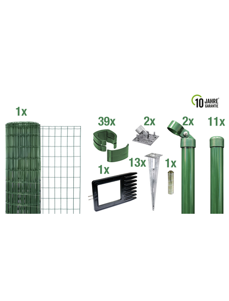 GAH ALBERTS Set Fix-Clip Pro® »Fix-Clip Pro«, BxH: 2500 x 100 cm, Stahl, grün GAH ALBERTS Set Fix-Clip Pro® »Fix-Clip Pro«, BxH: 2500 x 100 cm, Stahl, grün