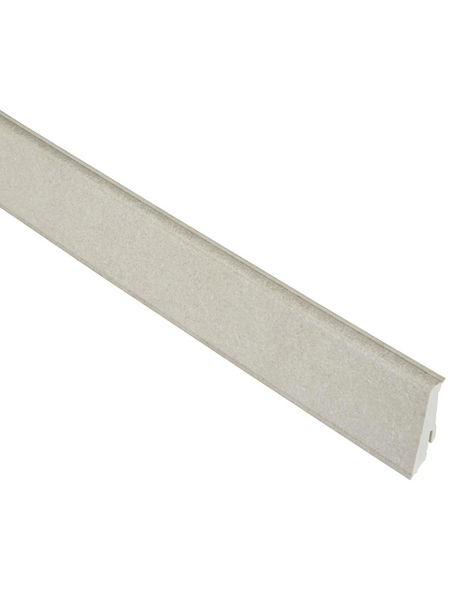 FN NEUHOFER Sockelleiste, Stein grau, PVC, LxHxT: 240 x 5,9 x 1,7 cm